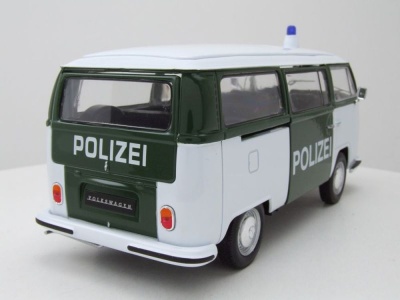 VW T2 Bus 1972 Polizei Modellauto 1:24 Welly
