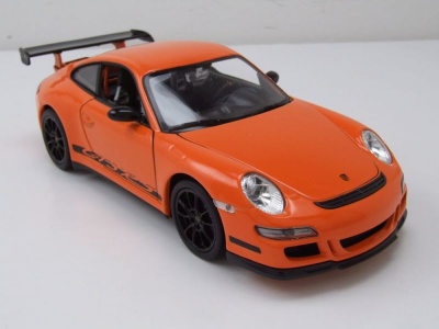 Porsche 911 (997) GT3 RS 2007 orange Modellauto 1:24 Welly