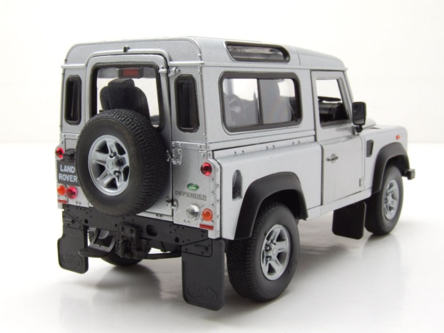 Modellauto Land Rover Defender silber 1:24 Welly bei Modellautocenter ...
