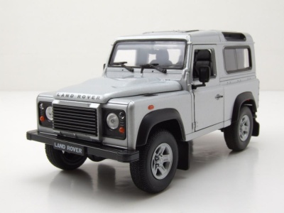 Land Rover Defender silber Modellauto 1:24 Welly