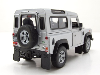 Land Rover Defender silber Modellauto 1:24 Welly