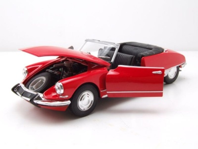 Citroen DS 19 Cabrio offen rot Modellauto 1:24 Welly