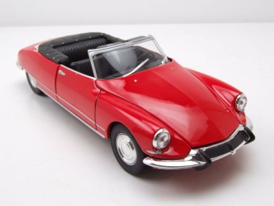 Citroen DS 19 Cabrio offen rot Modellauto 1:24 Welly