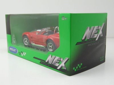 Shelby Cobra 427 SC 1965 rot Modellauto 1:24 Welly