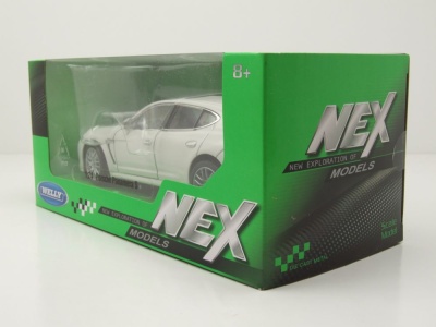 Porsche Panamera S 2009 weiß Modellauto 1:24 Welly