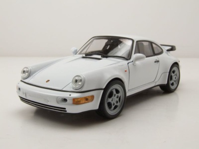 Porsche 911 (964) Turbo 1990 weiß Modellauto 1:24...