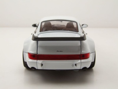 Porsche 911 (964) Turbo 1990 weiß Modellauto 1:24 Welly