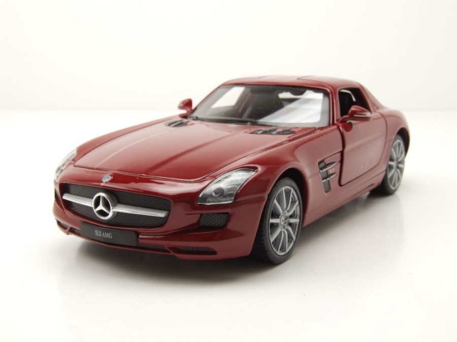 Mercedes SLS AMG C197 rot Modellauto 1:24 Welly