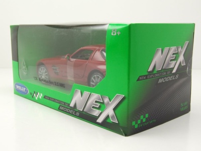 Mercedes SLS AMG C197 rot Modellauto 1:24 Welly