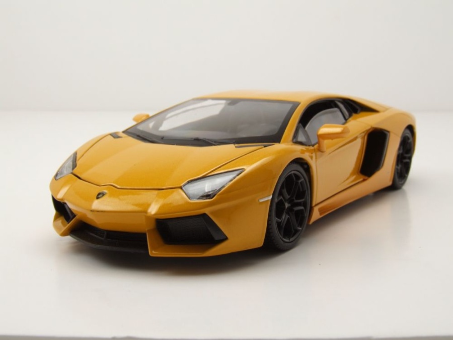 Lamborghini Aventador LP700-4 2011 gelb metallic Modellauto 1:24 Welly
