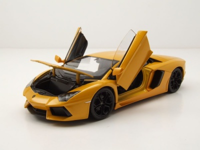 Lamborghini Aventador LP700-4 2011 gelb metallic Modellauto 1:24 Welly