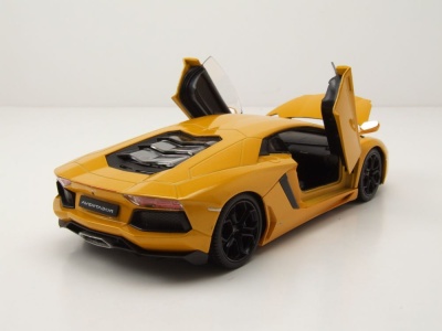 Lamborghini Aventador LP700-4 2011 gelb metallic Modellauto 1:24 Welly