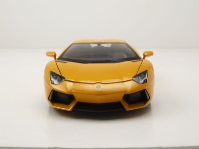 Lamborghini Aventador LP700-4 2011 gelb metallic Modellauto 1:24 Welly
