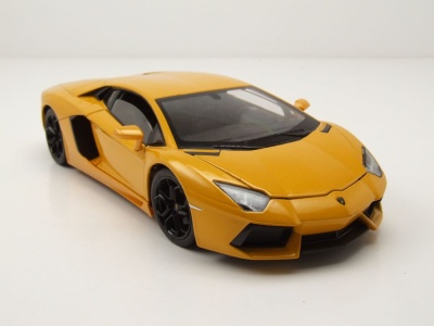 Lamborghini Aventador LP700-4 2011 gelb metallic Modellauto 1:24 Welly
