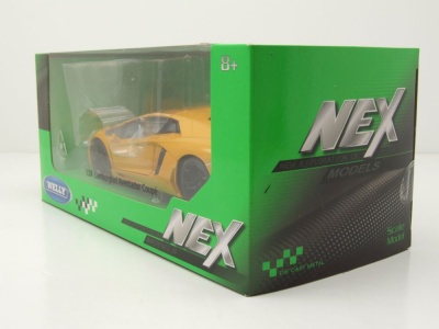 Lamborghini Aventador LP700-4 2011 gelb metallic Modellauto 1:24 Welly