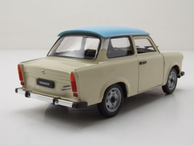 Trabant 601 Trabbi beige blau Modellauto 1:24 Welly