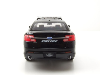 Ford Taurus Police Interceptor 2013 schwarz weiß Modellauto 1:24 Welly
