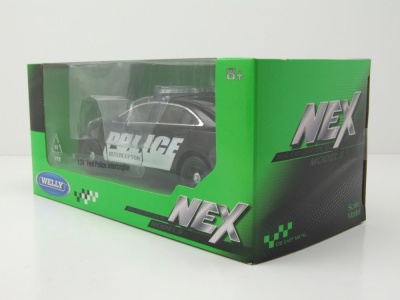 Ford Taurus Police Interceptor 2013 schwarz weiß Modellauto 1:24 Welly