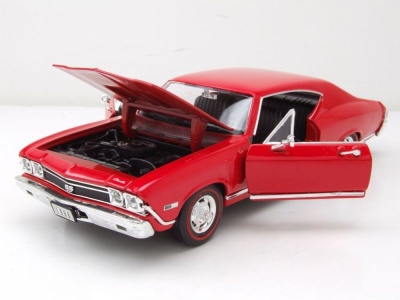 Chevrolet Chevelle SS 396 1968 rot Modellauto 1:24 Welly