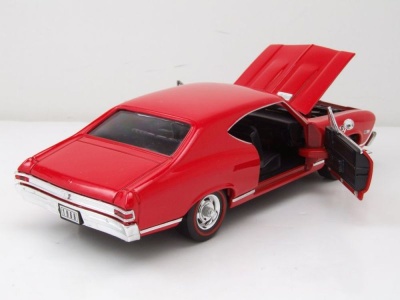 Chevrolet Chevelle SS 396 1968 rot Modellauto 1:24 Welly