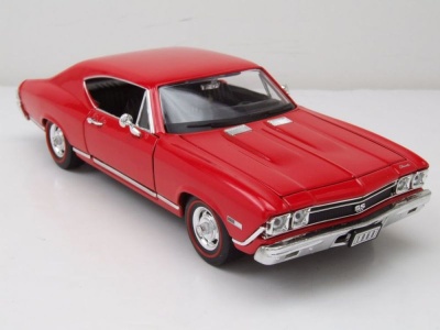 Chevrolet Chevelle SS 396 1968 rot Modellauto 1:24 Welly