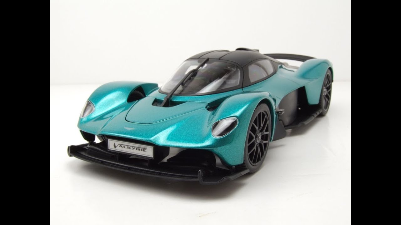 Video: Aston Martin Valkyrie 2022 grün Modellauto 1:18 Maisto