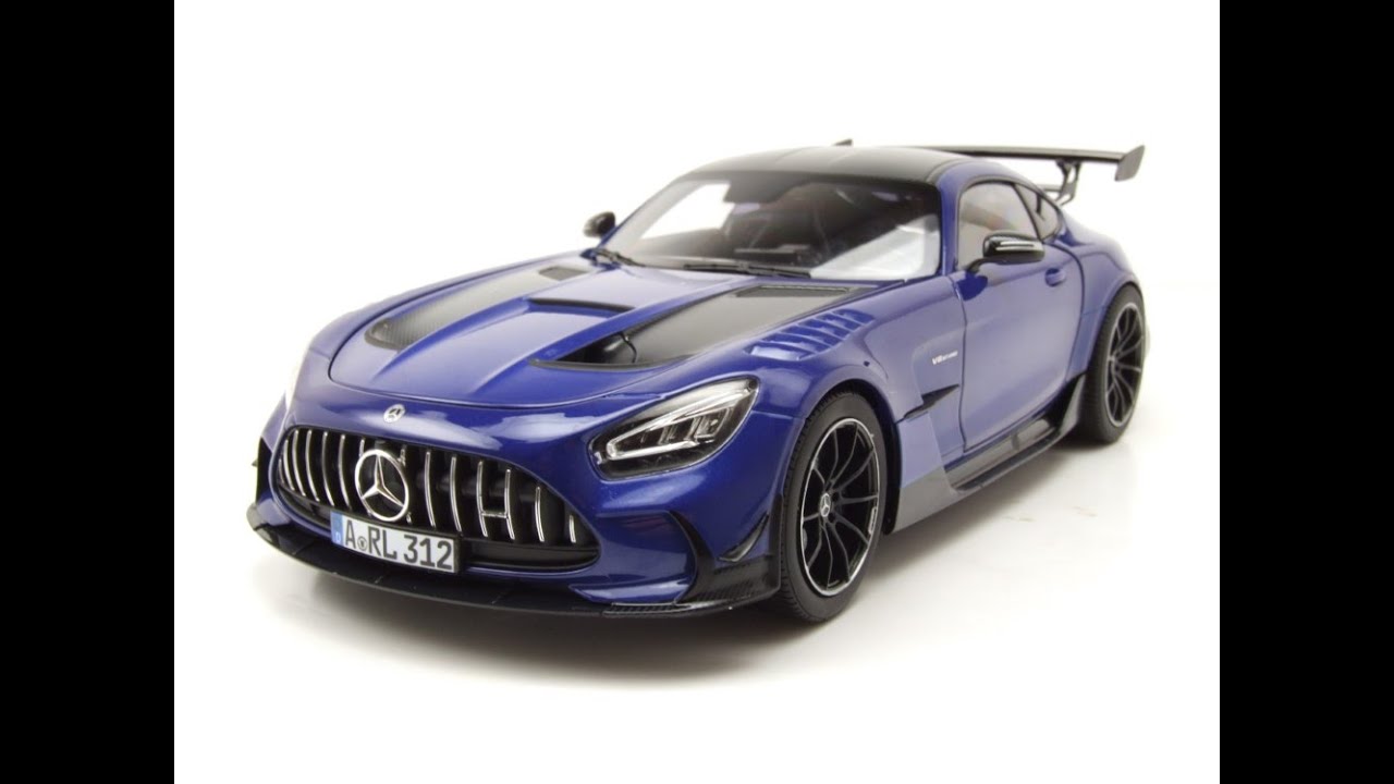Modellauto Mercedes AMG GT Black Series 2021 blau metallic 1:18
