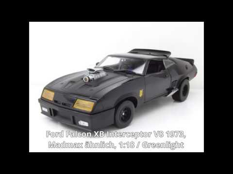 Modellauto Ford Falcon XB Interceptor V8 1973 schwarz Mad max
