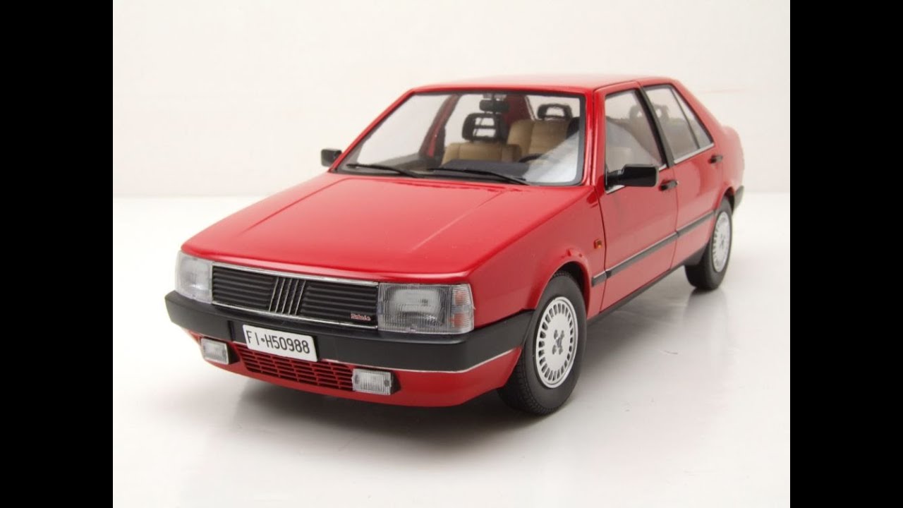 Video: Fiat Croma 2.0 Turbo IE 1988 rot Modellauto 1:18 Mitica