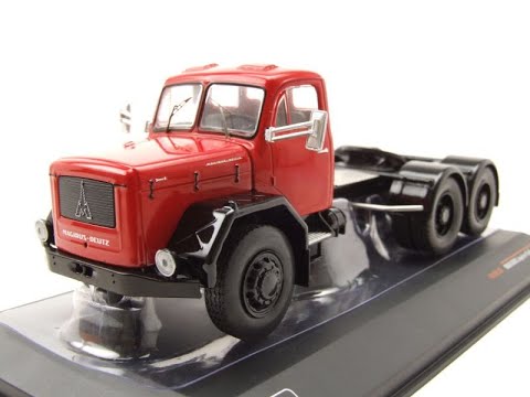 Video: Magirus Jupiter 6X6 Zugmaschine rot Modellauto 1:43 ixo models