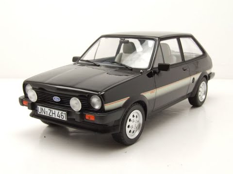 Video: Ford Fiesta XR2 1981 schwarz Modellauto 1:18 Norev